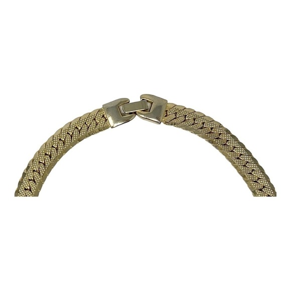 Vintage Gold Tone Cocktail Necklace with Crystal Accents - Picture 5 of 9